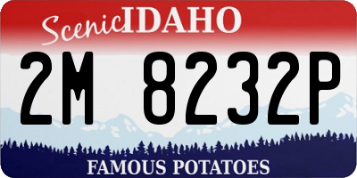 ID license plate 2M8232P
