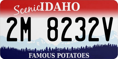 ID license plate 2M8232V