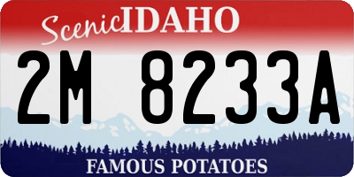 ID license plate 2M8233A