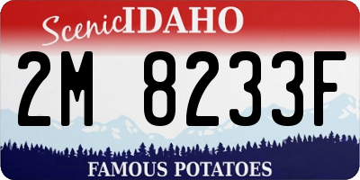 ID license plate 2M8233F