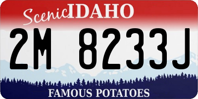 ID license plate 2M8233J