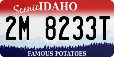 ID license plate 2M8233T