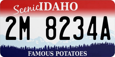 ID license plate 2M8234A