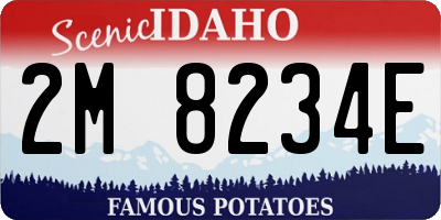 ID license plate 2M8234E