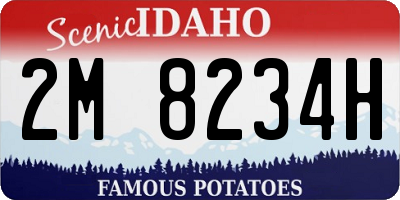 ID license plate 2M8234H