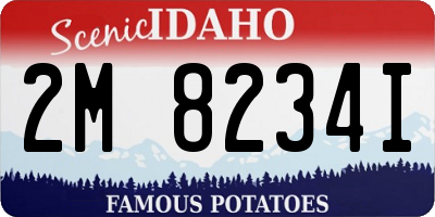 ID license plate 2M8234I
