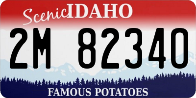 ID license plate 2M8234O