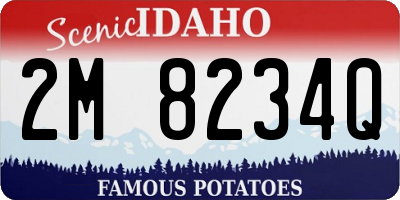ID license plate 2M8234Q