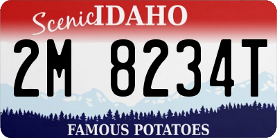 ID license plate 2M8234T
