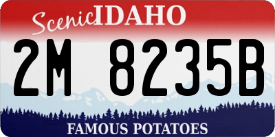 ID license plate 2M8235B