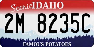 ID license plate 2M8235C