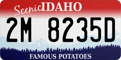 ID license plate 2M8235D