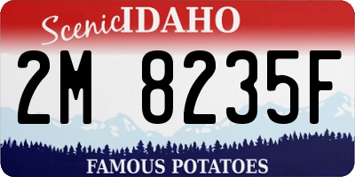 ID license plate 2M8235F