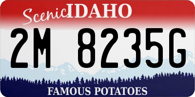 ID license plate 2M8235G