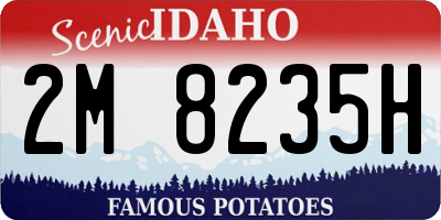 ID license plate 2M8235H