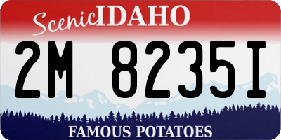 ID license plate 2M8235I