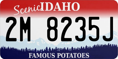 ID license plate 2M8235J