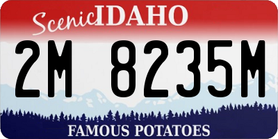 ID license plate 2M8235M