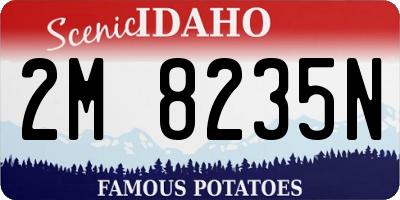 ID license plate 2M8235N