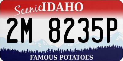 ID license plate 2M8235P