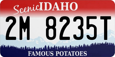 ID license plate 2M8235T