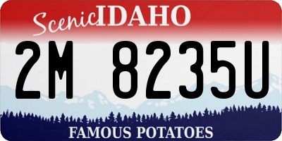 ID license plate 2M8235U