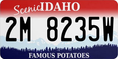 ID license plate 2M8235W