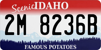 ID license plate 2M8236B