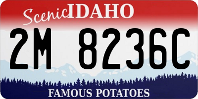ID license plate 2M8236C