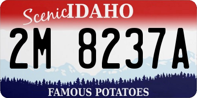 ID license plate 2M8237A