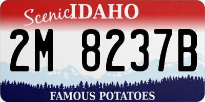 ID license plate 2M8237B
