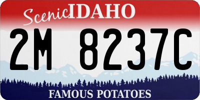 ID license plate 2M8237C