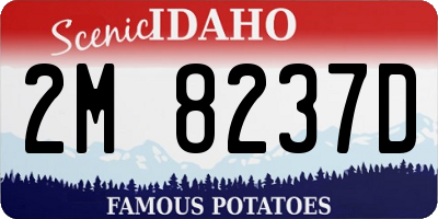 ID license plate 2M8237D