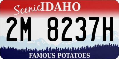 ID license plate 2M8237H