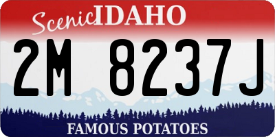 ID license plate 2M8237J
