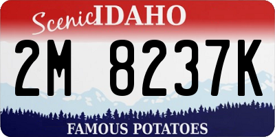 ID license plate 2M8237K