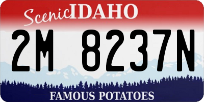 ID license plate 2M8237N