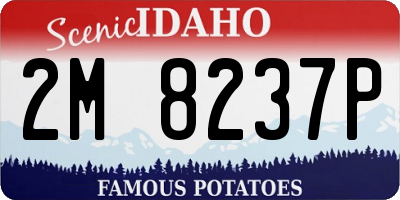 ID license plate 2M8237P