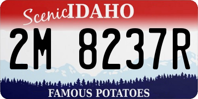ID license plate 2M8237R