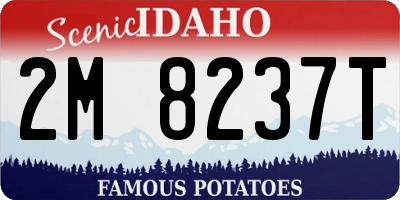 ID license plate 2M8237T