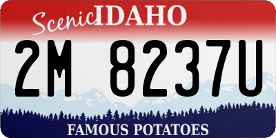 ID license plate 2M8237U