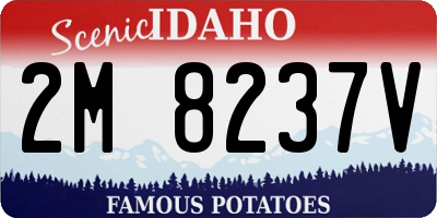 ID license plate 2M8237V