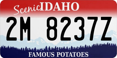 ID license plate 2M8237Z