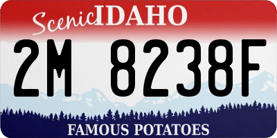 ID license plate 2M8238F