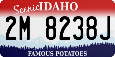 ID license plate 2M8238J