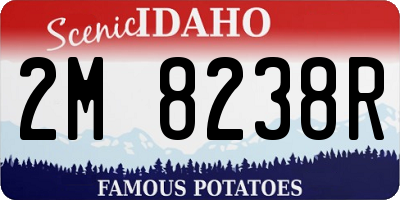 ID license plate 2M8238R