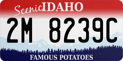ID license plate 2M8239C