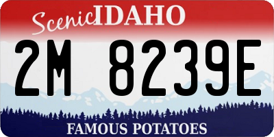 ID license plate 2M8239E
