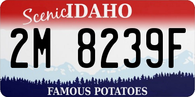 ID license plate 2M8239F