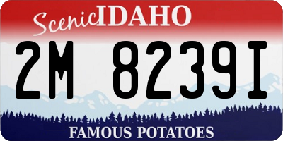 ID license plate 2M8239I